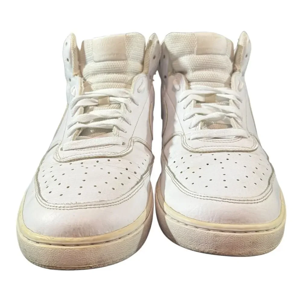 Nike Court Vision Mid Men's All White DN3577-100 Sneakers Shoes Us Size 12